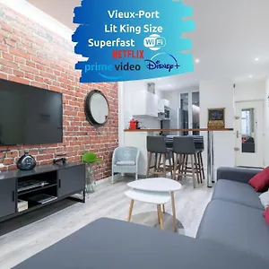 Apartment Sud Passion - Fada Vieux Port - Calme - Linge De Qualite - Lit King Size - Fibre, Marseille